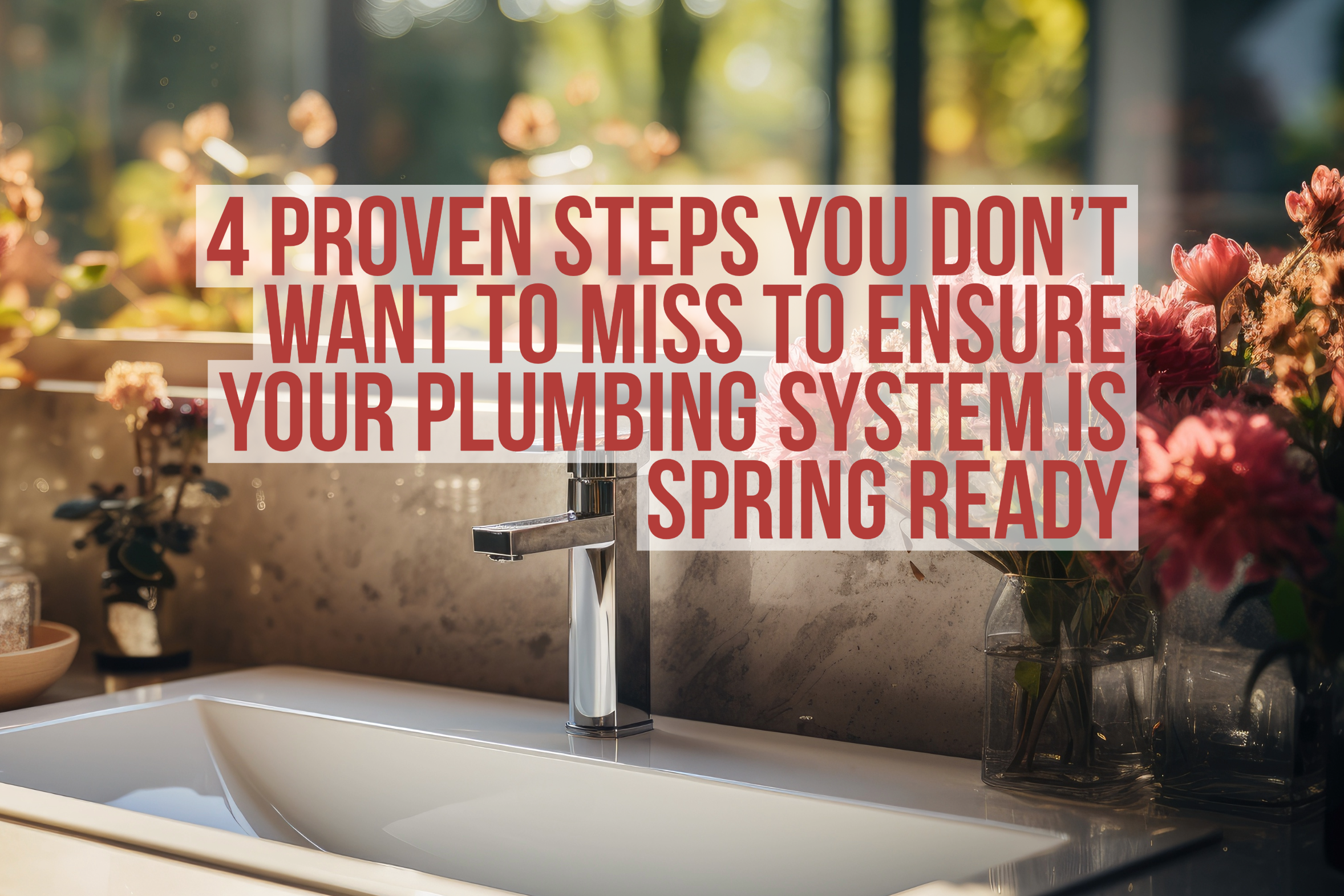 Spring plumbing steps to follow so you can ensure your plumbing system is spring-ready!