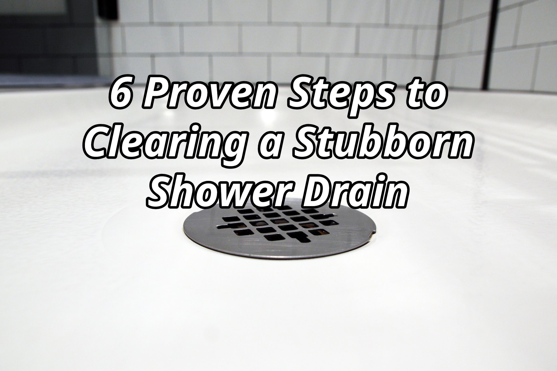 Centerville, Ohio plumbing blog on how to safely unclog a shower drain.